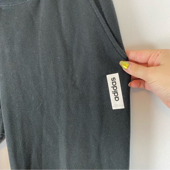 🌷 Adidas Black Brilliant Basics Track Pant Sweatpants Size M - Picture 5 of 12